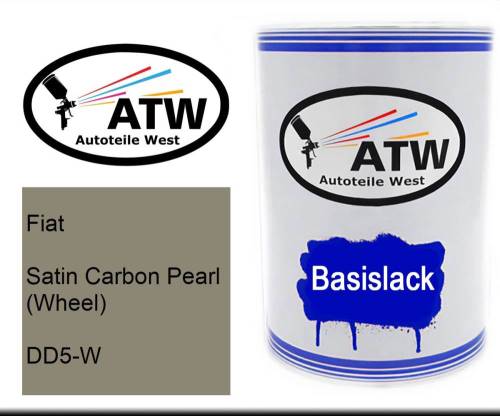 Fiat, Satin Carbon Pearl (Wheel), DD5-W: 500ml Lackdose, von ATW Autoteile West.